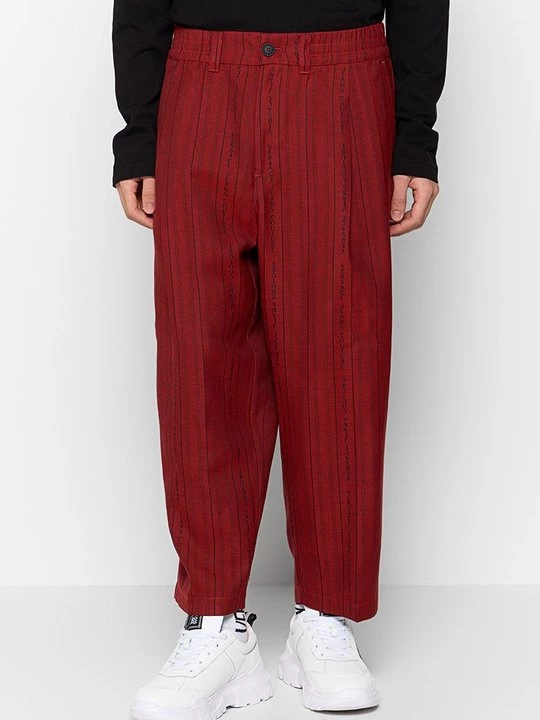 Obrázek produktu Kalhoty Versace Jeans Couture tmavě červená