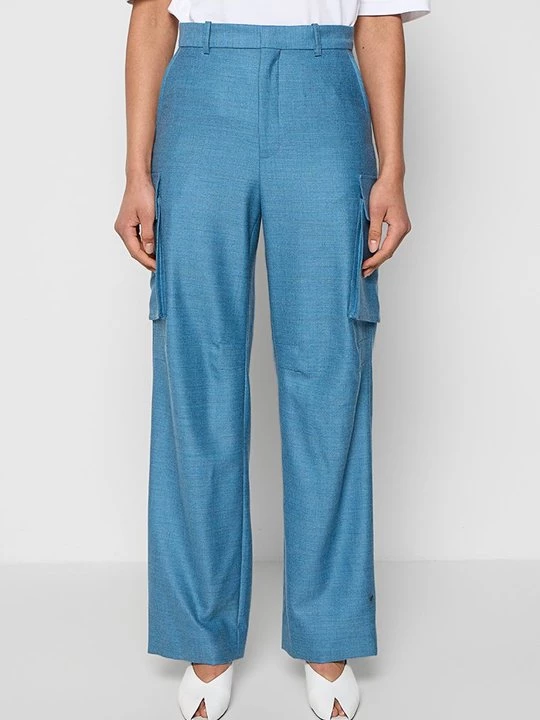 Obrázek produktu Kalhoty Victoria Beckham modrá
