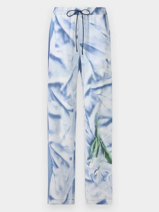 Obrázek produktu Kalhoty Victoria Beckham světle modrá