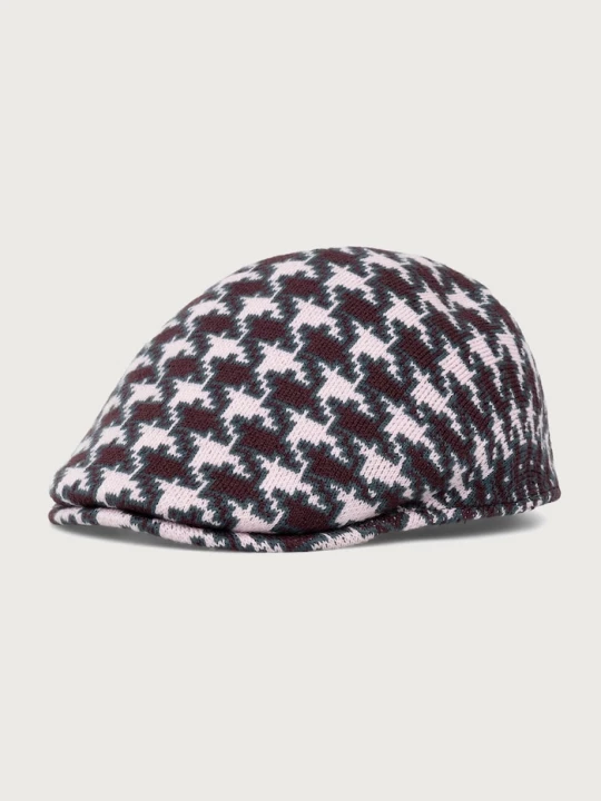 Obrázek produktu Kangol bekovka dámská příměsí vlny HOUNDSTOOTH 507 růžová
