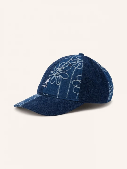 Obrázek produktu Kangol Džínová Čepice tmavě modrá / bílá