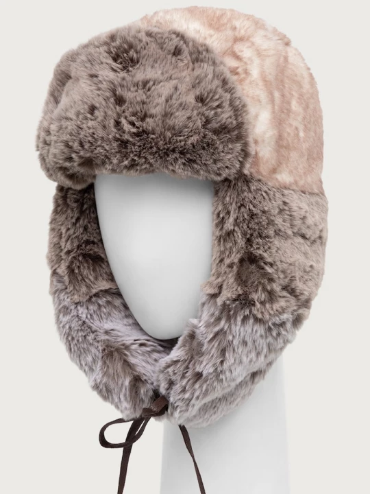 Obrázek produktu Kangol ušanka dámská MULTI FAUX FUR TRAPPER béžová