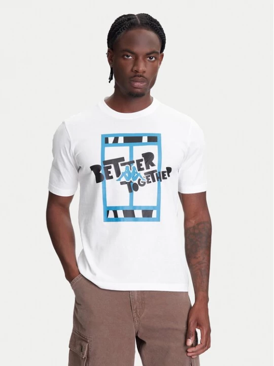 Obrázek produktu Kappa T-Shirt 351U8JW 001 Bílá Regular Fit