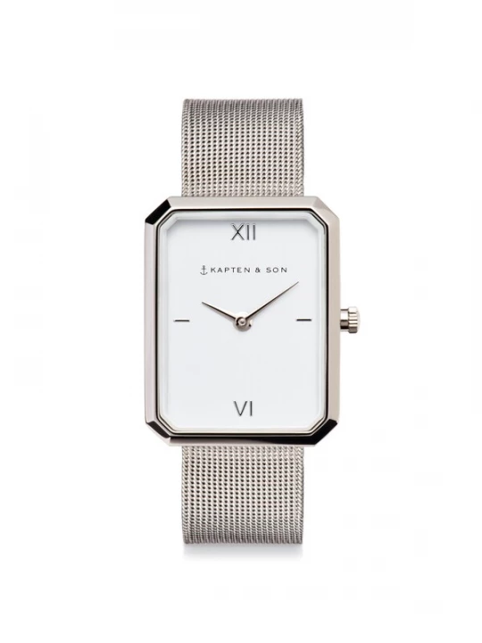 Obrázek produktu Kapten & Son Analogové hodinky 'Grace Silver Mesh' stříbrná