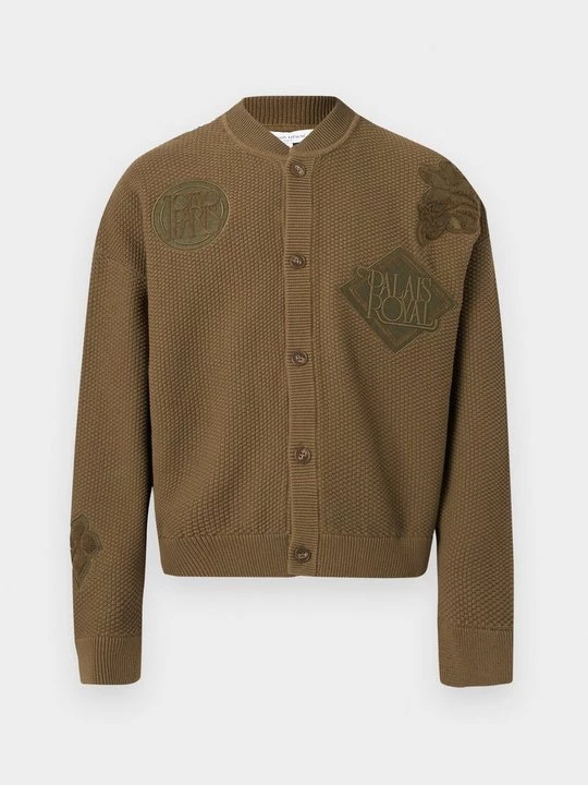 Obrázek produktu Kardigan Maison Kitsuné tmavě zelená