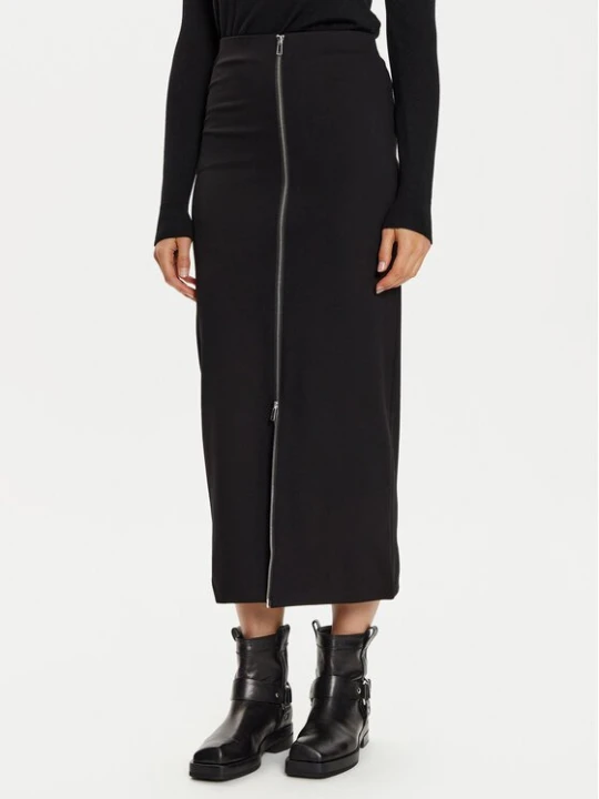 Obrázek produktu Karen by Simonsen Maxi sukně Rebecca 10105102 Černá Slim Fit
