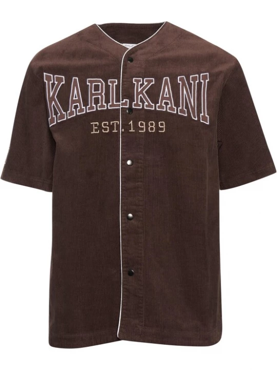Obrázek produktu Karl Kani Košile  čokoládová / světle hnědá / bílá