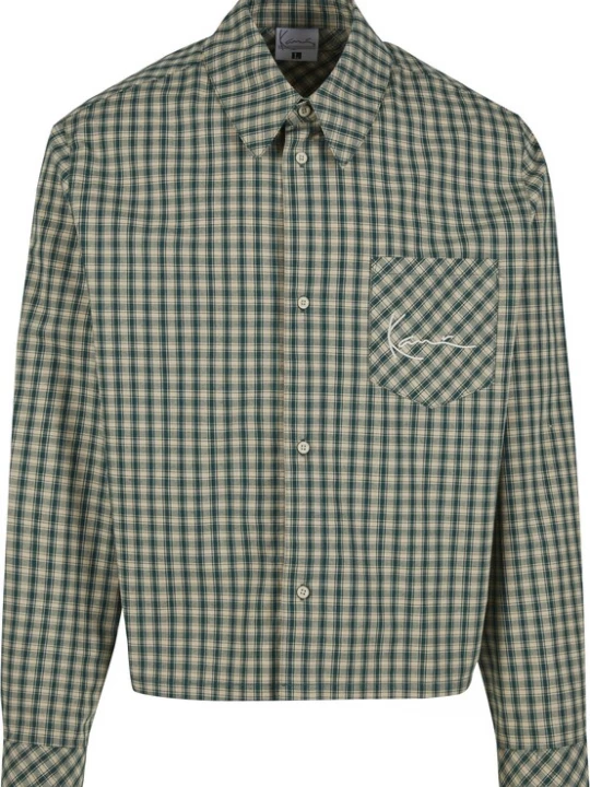 Obrázek produktu Karl Kani Košile khaki / tmavě zelená / offwhite