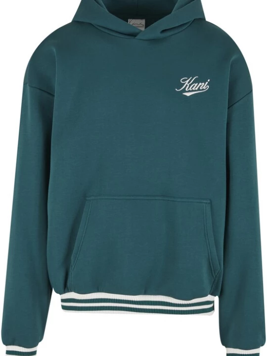 Obrázek produktu Karl Kani Mikina 'Cursive Varsity' tmavě zelená / bílá