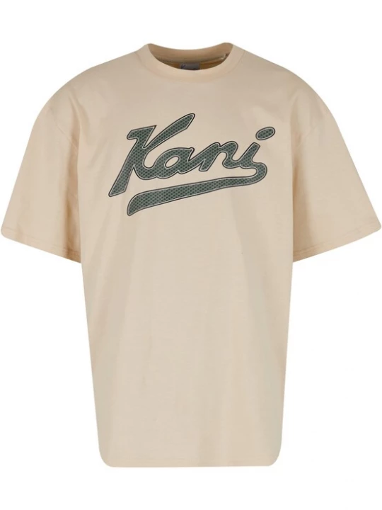 Obrázek produktu Karl Kani Tričko béžová / jedle / pastelově zelená / bílá