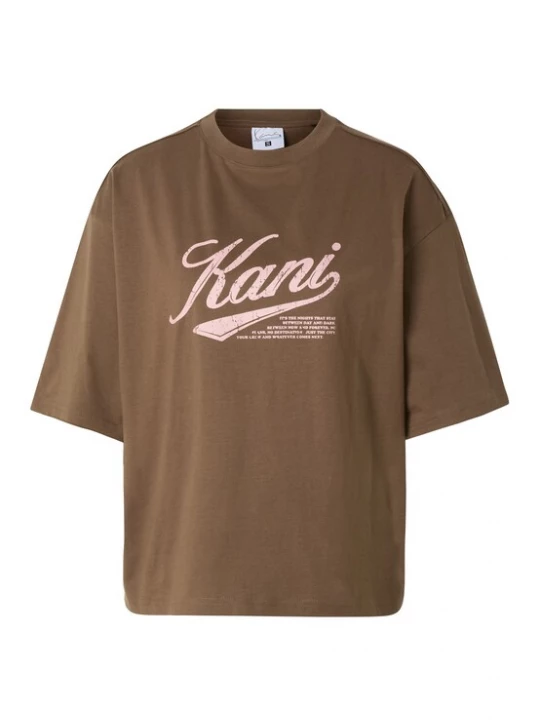 Obrázek produktu Karl Kani Tričko hnědá / růžová