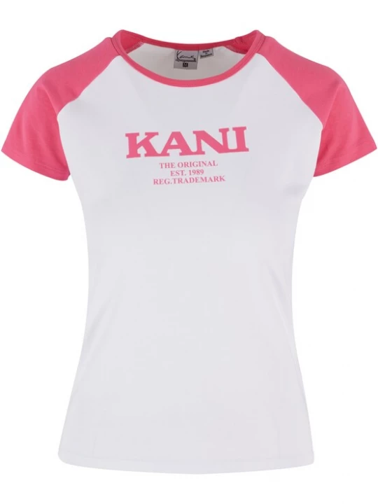 Obrázek produktu Karl Kani Tričko  světle růžová / bílá