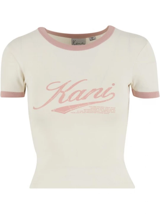 Obrázek produktu Karl Kani Tričko 'Varsity' světle béžová / světle růžová