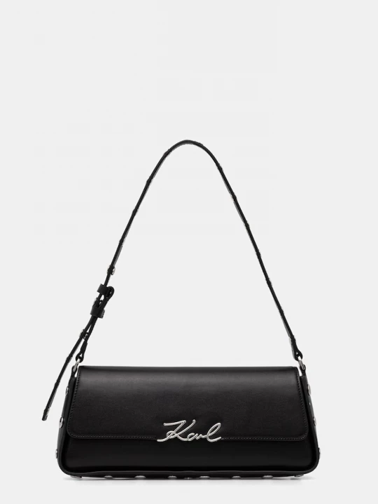 Obrázek produktu Karl Lagerfeld baguette kabelka dámská kožená K/SIGNATURE černá