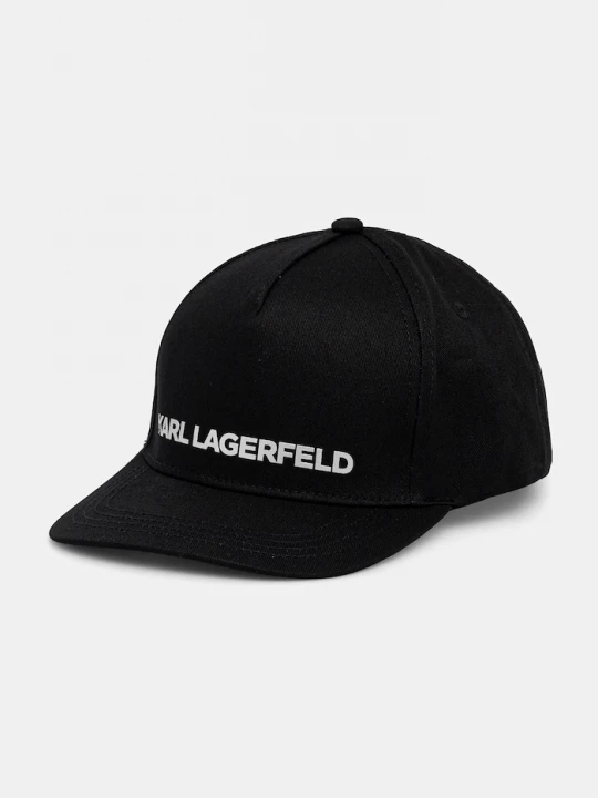 Obrázek produktu Karl Lagerfeld Bavlněná baseballová čepice černá