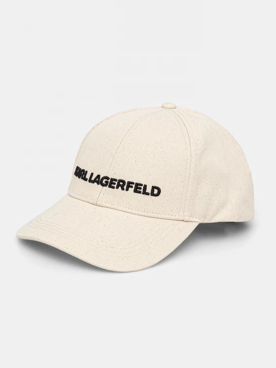 Obrázek produktu Karl Lagerfeld Bavlněná baseballová čepice K / ESSENTIAL béžová