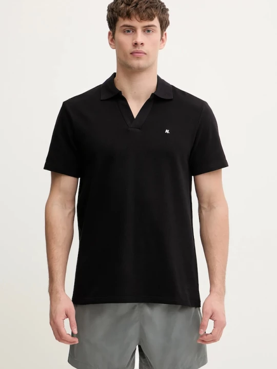 Obrázek produktu Karl Lagerfeld Bavlněné polo tričko KL METAL černá