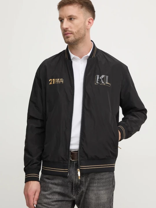 Obrázek produktu Karl Lagerfeld Bomber bunda Karl Lagerfeld černá