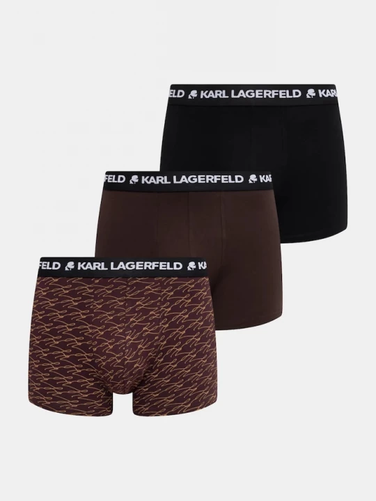 Obrázek produktu Karl Lagerfeld Boxerky Karl Lagerfeld AUTOGRAPH 3-pack hnědá