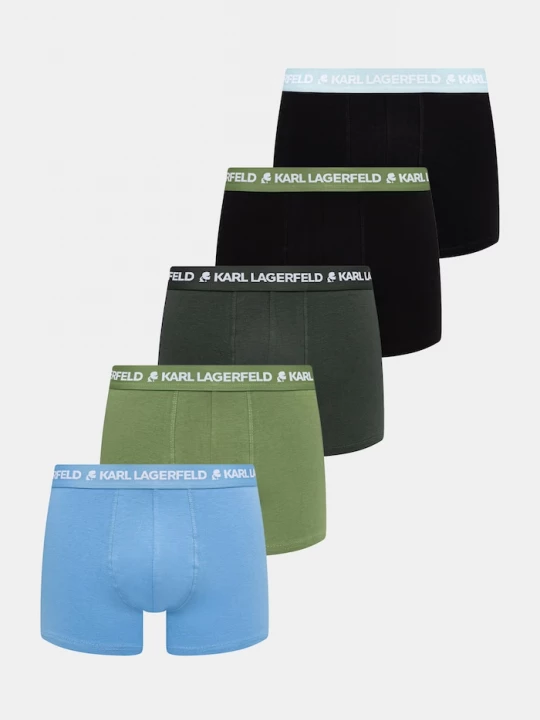 Obrázek produktu Karl Lagerfeld boxerky pánské 5-pack zelená