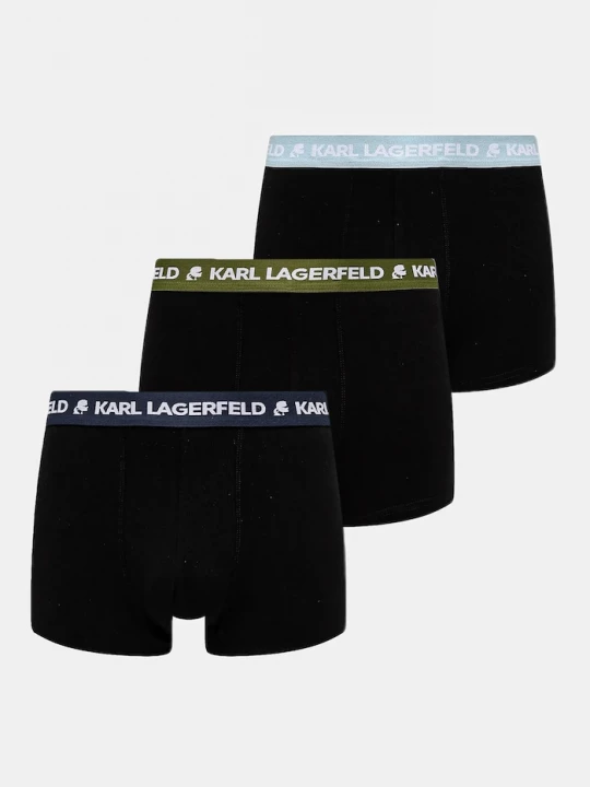 Obrázek produktu Karl Lagerfeld boxerky pánské bavlněné elastanem 3-pack černá