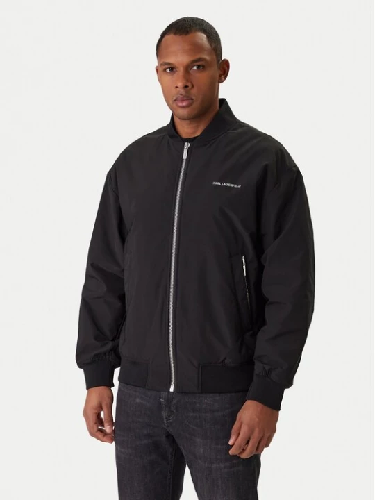 Obrázek produktu KARL LAGERFELD Bunda bomber 505005 561533 Černá Regular Fit