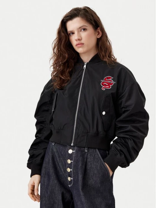 Obrázek produktu KARL LAGERFELD Bunda bomber A1W14039 Černá Regular Fit