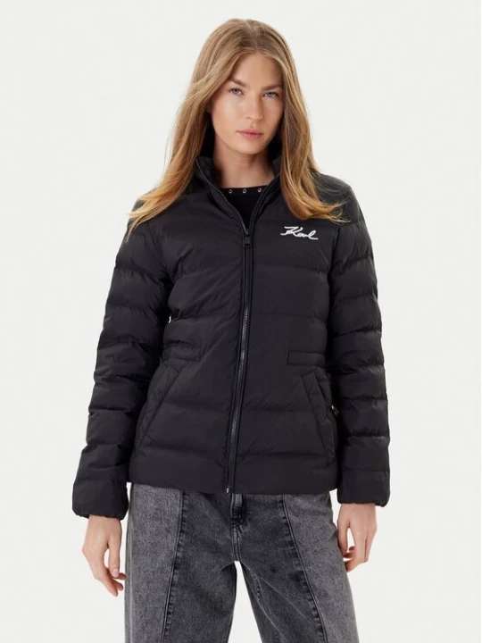 Obrázek produktu KARL LAGERFELD Bunda pro přechodné období A1W15049 Černá Regular Fit