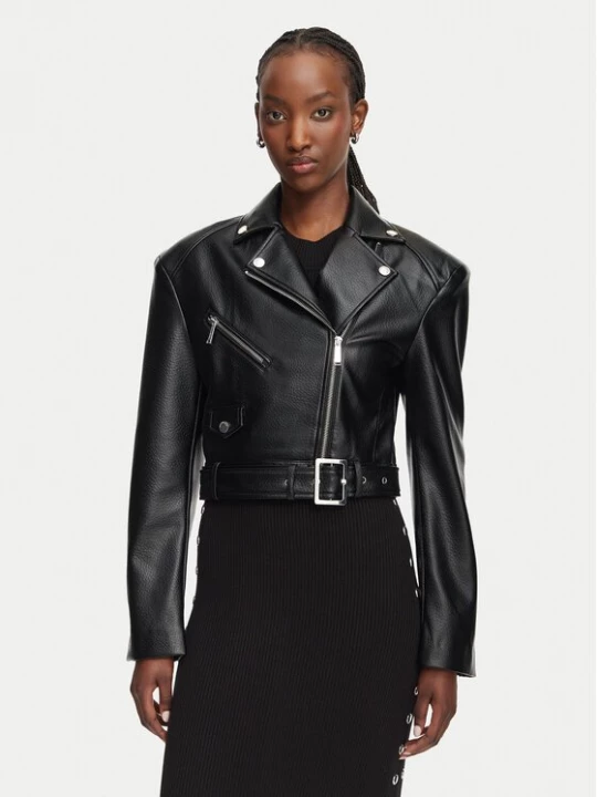 Obrázek produktu KARL LAGERFELD Bunda z imitace kůže B3W14008 Černá Regular Fit