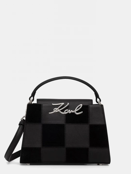 Obrázek produktu Karl Lagerfeld crossbody kabelka dámská kožená K / SIGNATURE černá