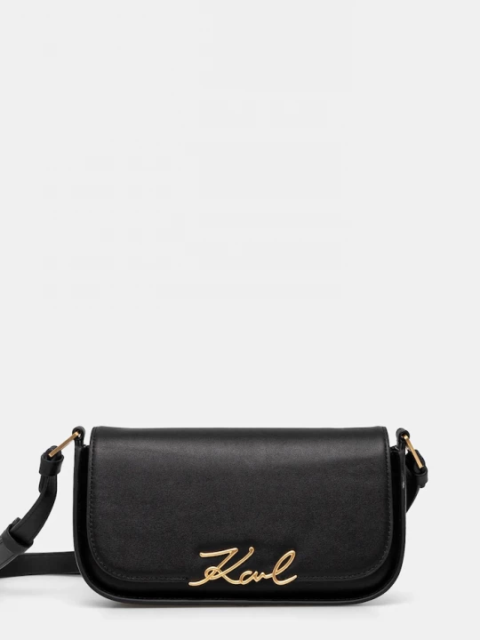 Obrázek produktu Karl Lagerfeld crossbody kabelka dámská kožená K / SIGNATURE černá