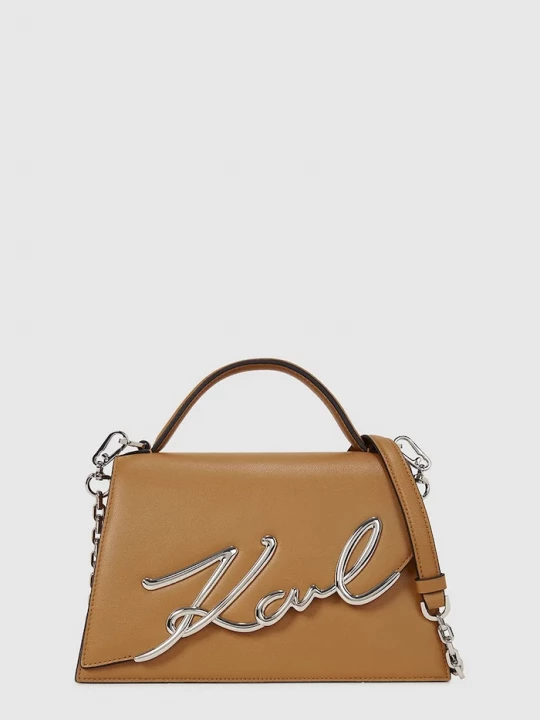 Obrázek produktu Karl Lagerfeld crossbody kabelka dámská kožená K/SIGNATURE hnědá