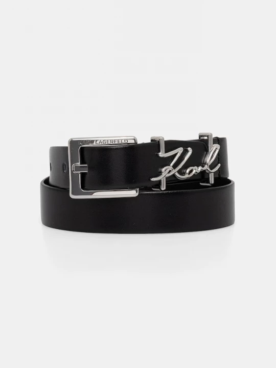 Obrázek produktu Karl Lagerfeld dámský kožený pásek K/SIGNATURE černá