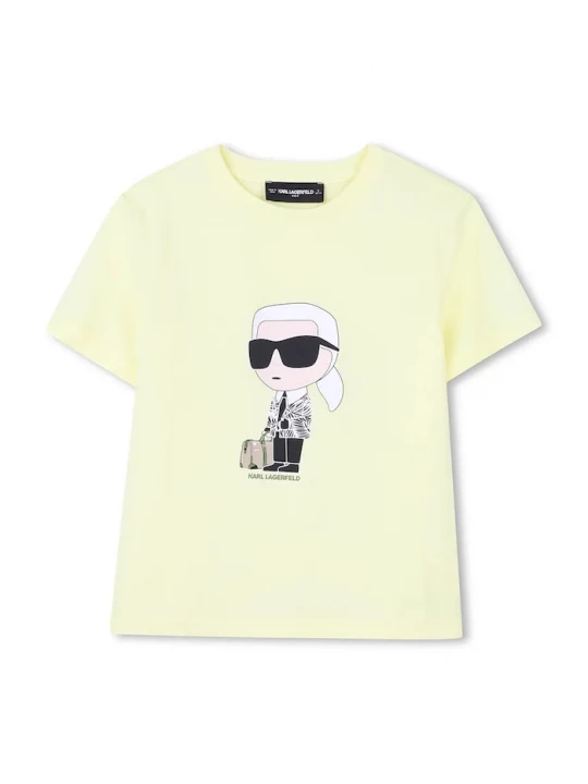 Obrázek produktu Karl Lagerfeld Dětské bavlněné tričko Karl Lagerfeld žlutá