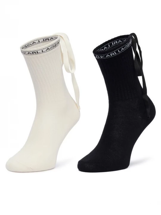 Obrázek produktu KARL LAGERFELD Dlouhé ponožky B3W47037 Černá