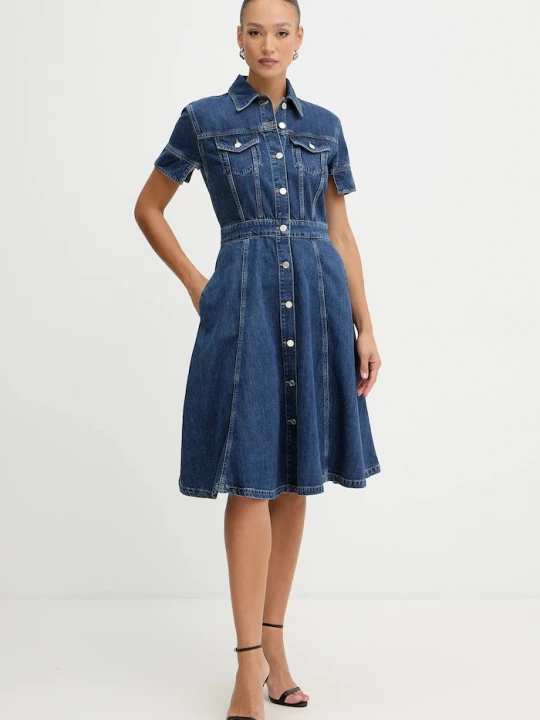 Obrázek produktu Karl Lagerfeld Džínové šaty Karl Lagerfeld FASHION DENIM modrá