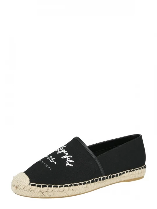 Obrázek produktu Karl Lagerfeld Espadrilky 'KAMINI' černá / bílá