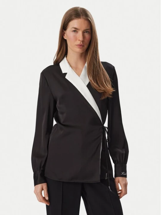 Obrázek produktu KARL LAGERFELD Halenka B4W11016 Černá Regular Fit