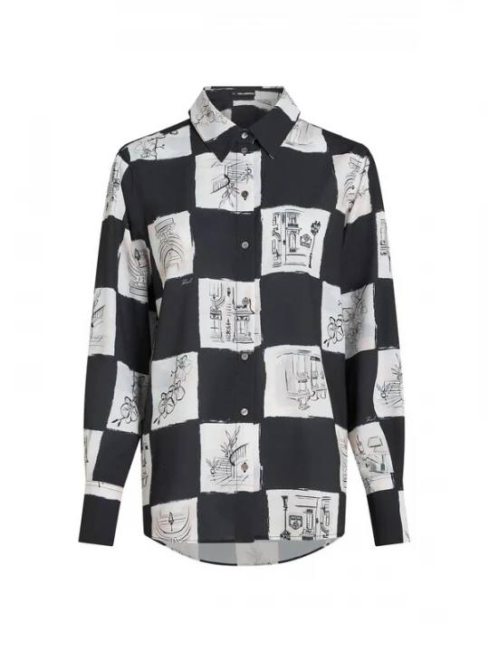 Obrázek produktu Karl Lagerfeld Halenka černá / bílá