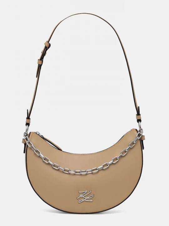 Obrázek produktu Karl Lagerfeld hobo kabelka dámská kožená K/AUTOGRAPH béžová
