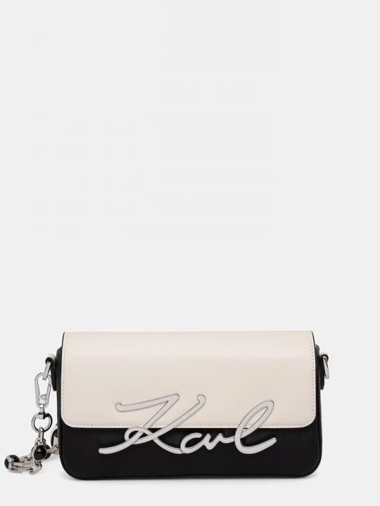 Obrázek produktu Karl Lagerfeld hobo kabelka dámská kožená K/SIGNATURE černá