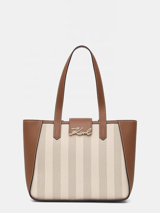 Obrázek produktu Karl Lagerfeld hobo kabelka dámská z imitace kůže K/SIGNATURE béžová
