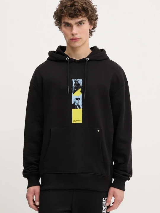 Obrázek produktu Karl Lagerfeld Jeans Bavlněná mikina černá