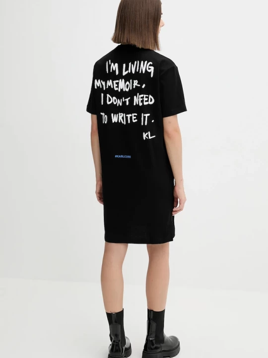 Obrázek produktu Karl Lagerfeld Jeans Bavlněné šaty Karl Lagerfeld Jeans černá