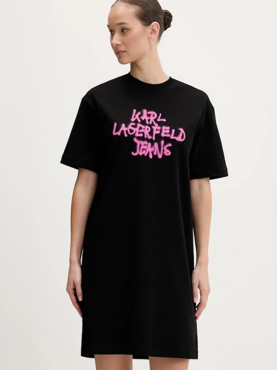 Obrázek produktu Karl Lagerfeld Jeans Bavlněné šaty černá