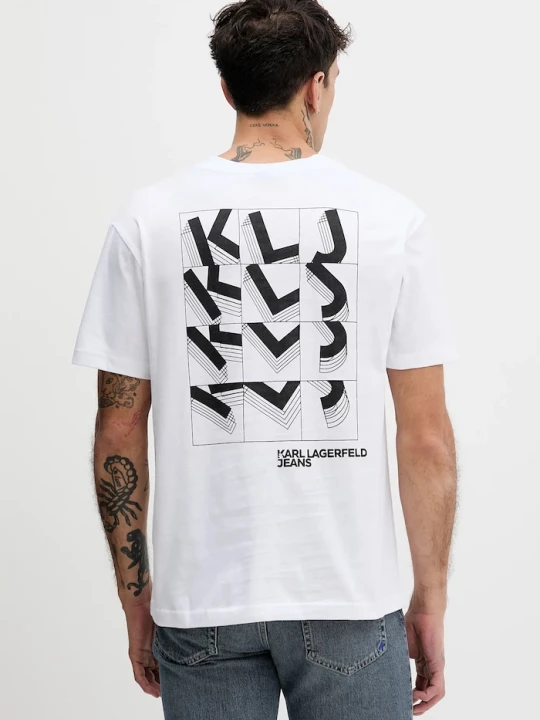 Obrázek produktu Karl Lagerfeld Jeans Bavlněné tričko Karl Lagerfeld Jeans bílá