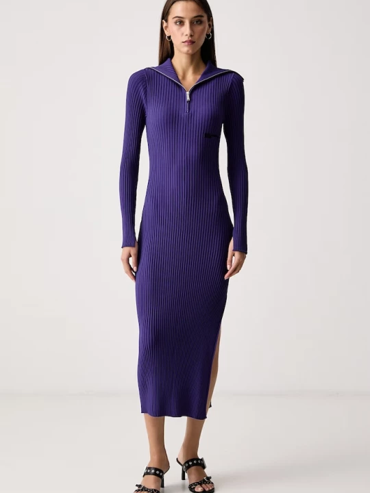 Obrázek produktu Karl Lagerfeld Jeans bodycon šaty s viskózou fialová