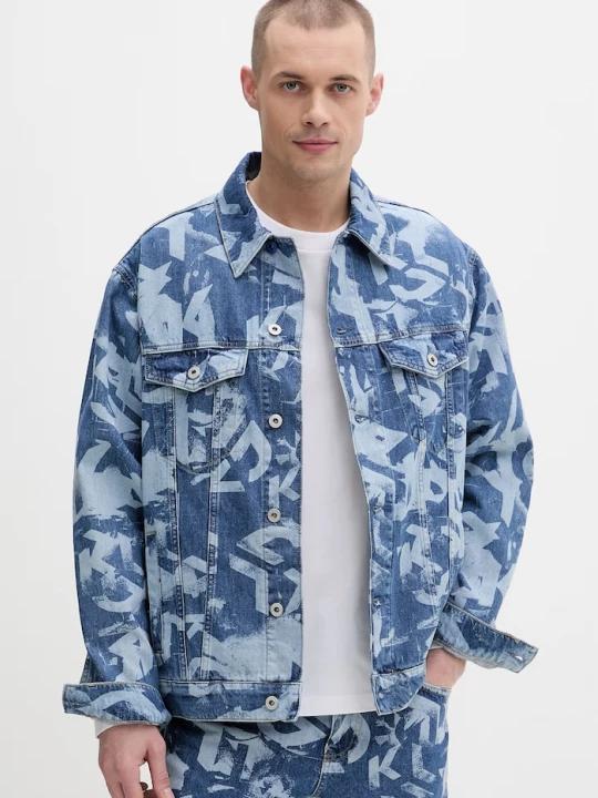 Obrázek produktu Karl Lagerfeld Jeans bunda pánská džínová modrá