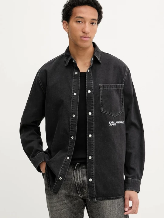 Obrázek produktu Karl Lagerfeld Jeans Džínová košile Karl Lagerfeld Jeans černá