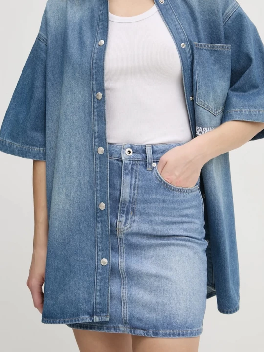 Obrázek produktu Karl Lagerfeld Jeans Džínová sukně Karl Lagerfeld Jeans modrá